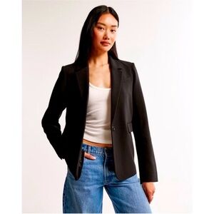 Abercrombie & Fitch boyfriend blazer Size MP black